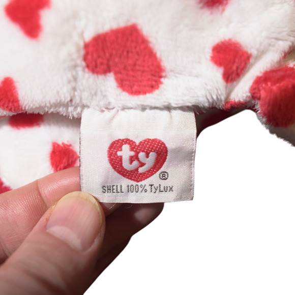 VTG TY Beanie Babies Valentine Lot of 2 – Love Bear & Sweetly Dog | Retired MWMT - Picture 11 of 12